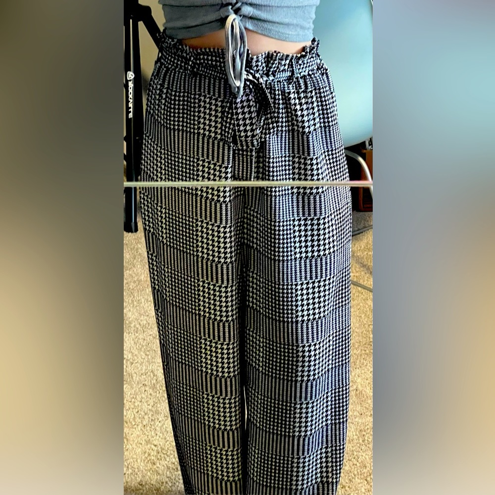 Black and white printed formal pants from Rue 21